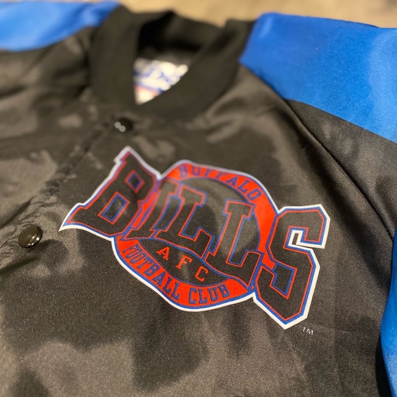 Vintage Buffalo Bills Chalk Line Fanimation Jacket, Made in USA - Picture 3 of 10